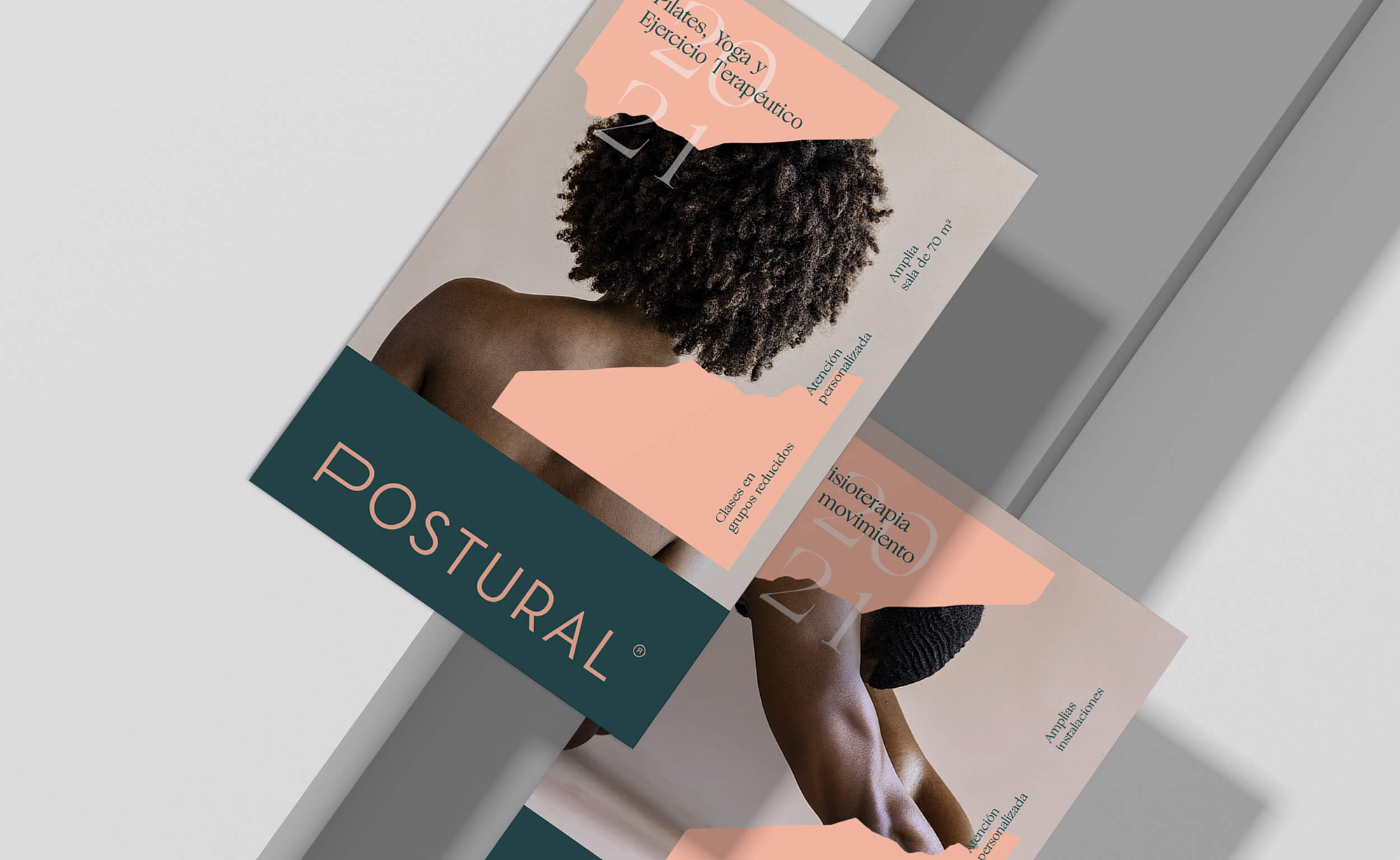 Diseño y desarrollo de identidad visual corporativa para Postural. Posters.