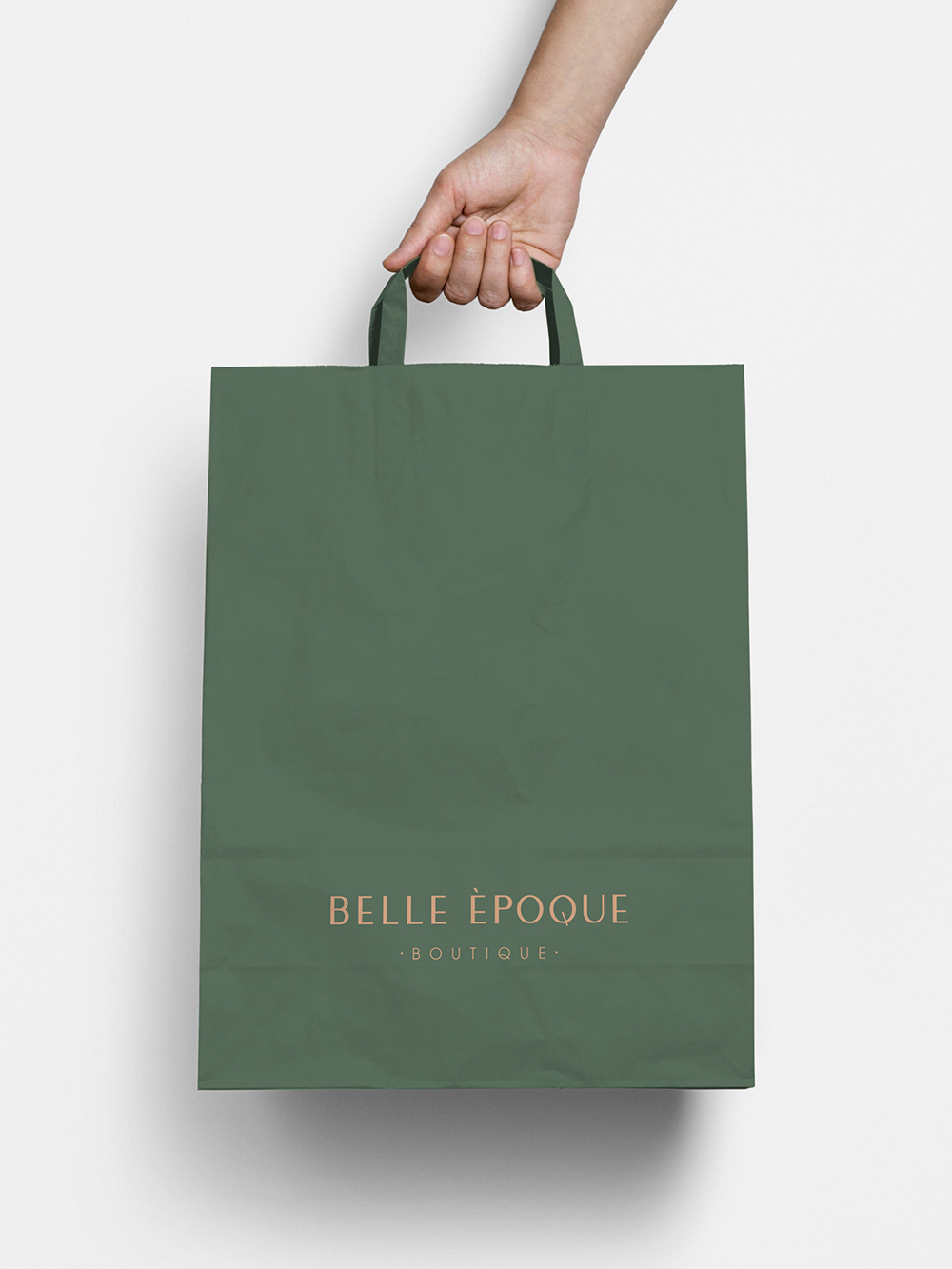 Diseño y desarrollo de identidad visual corporativa para Belle Èpoque. Bolsa de compra.