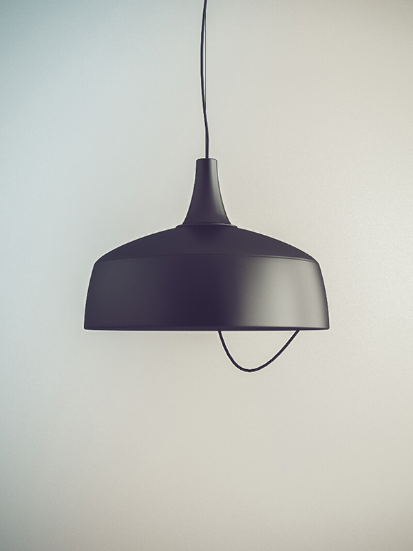 Diseño y desarrollo de identidad visual corporativa para Class Lighting. Detalle lámpara Aurora.