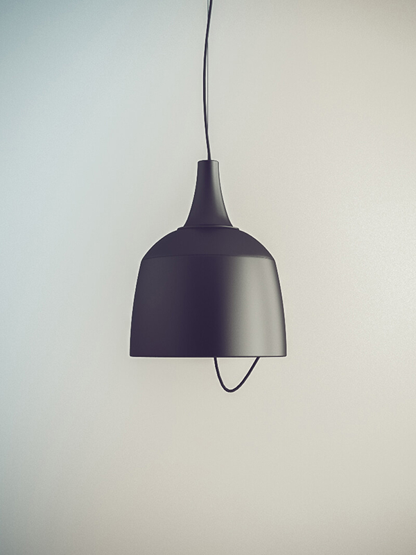 Diseño y desarrollo de identidad visual corporativa para Class Lighting. Detalle lámpara Aurora small.