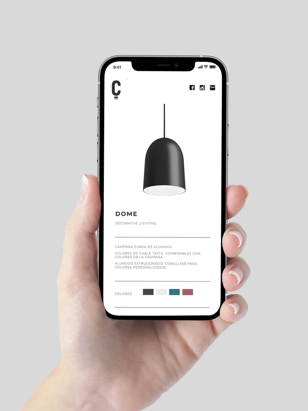Diseño y desarrollo de website corporativo para Class Lighting. Vista web responsive.