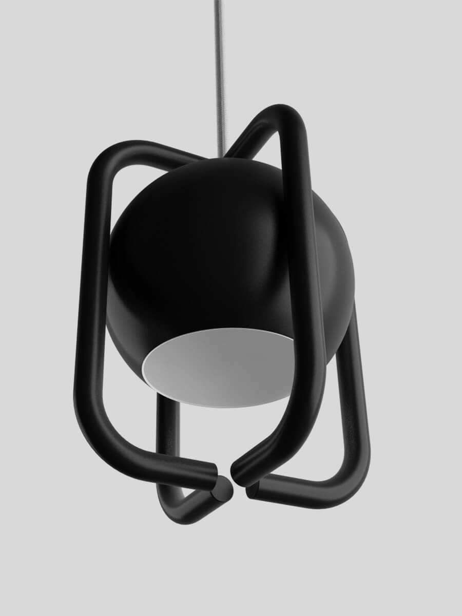 Diseño y desarrollo de identidad visual corporativa para Class Lighting. Detalle lámpara Bolaa.