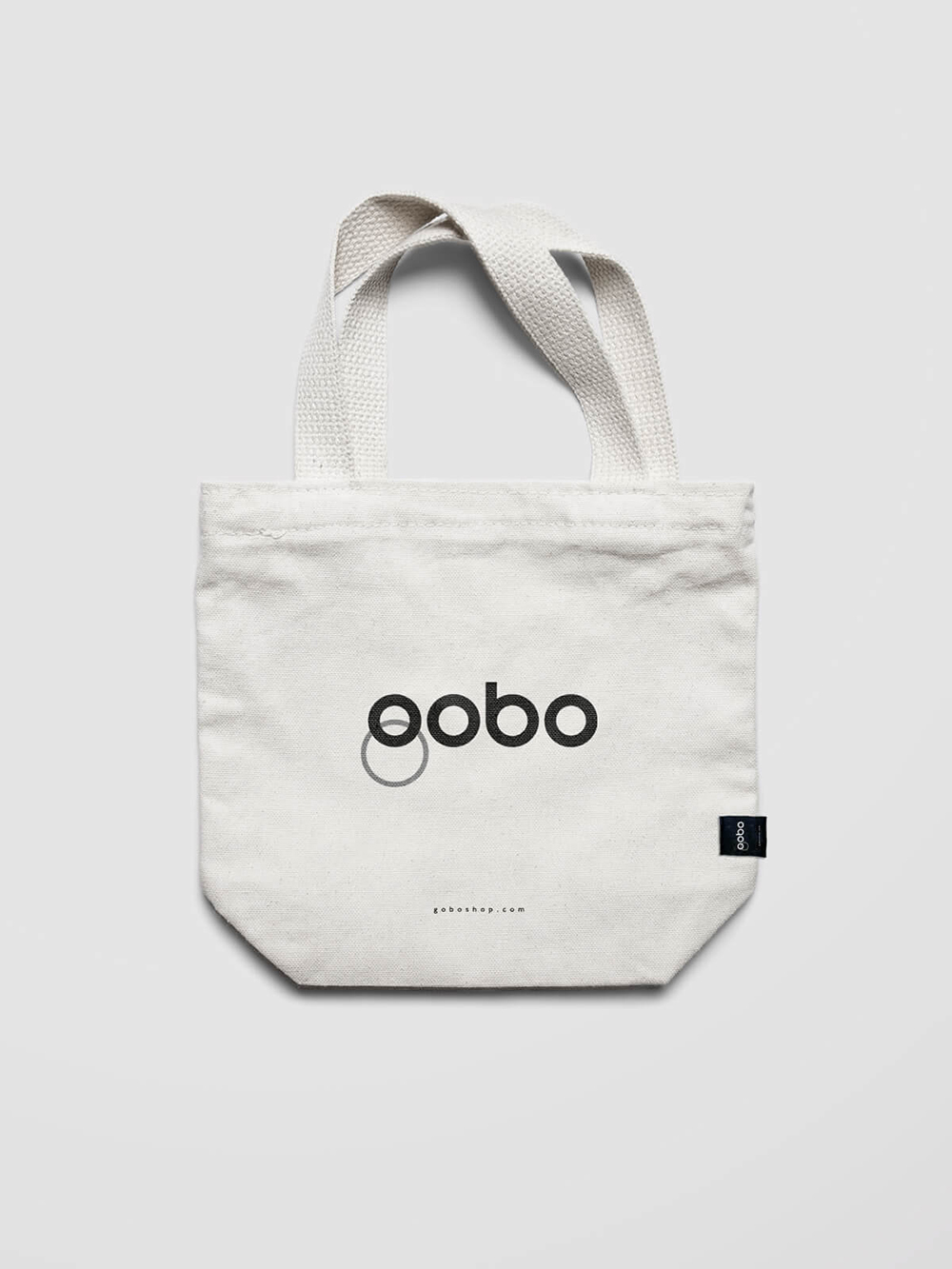 Diseño y desarrollo de identidad visual corporativa para Gobo. Tote-bag.