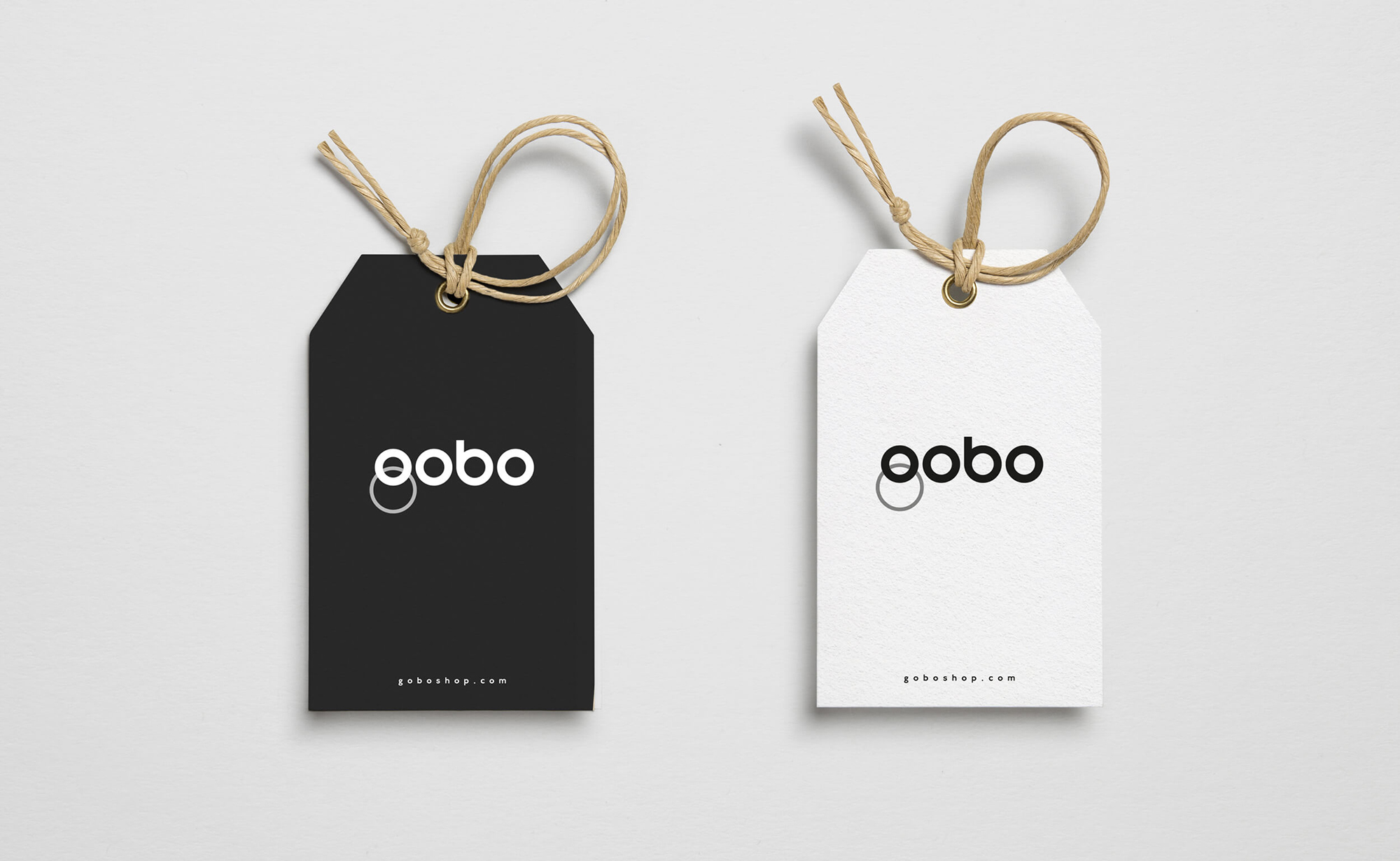 Diseño y desarrollo de identidad visual corporativa para Gobo. Etiquetas.