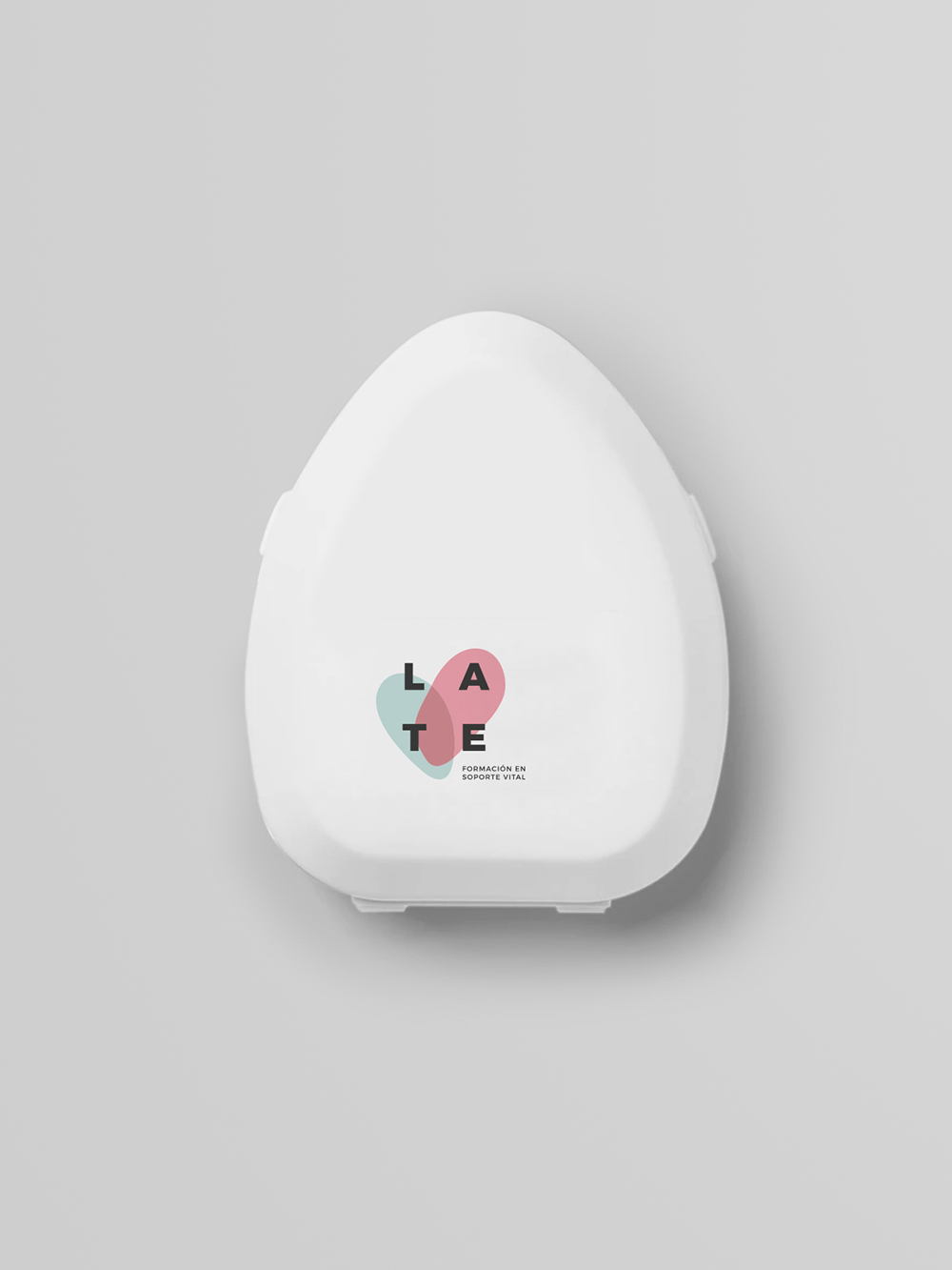 Diseño y desarrollo de identidad visual corporativa para Late, formación en soporte vital. RCP mask.