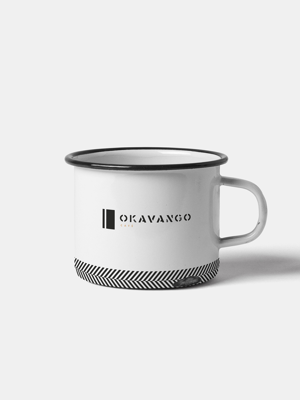 Diseño y desarrollo de identidad visual corporativa para Okavango Café. Taza.