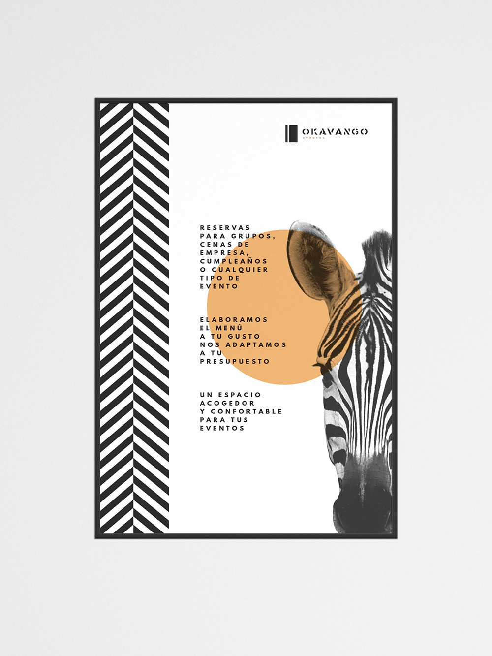 Diseño y desarrollo de identidad visual corporativa para Okavango Café. Poster.