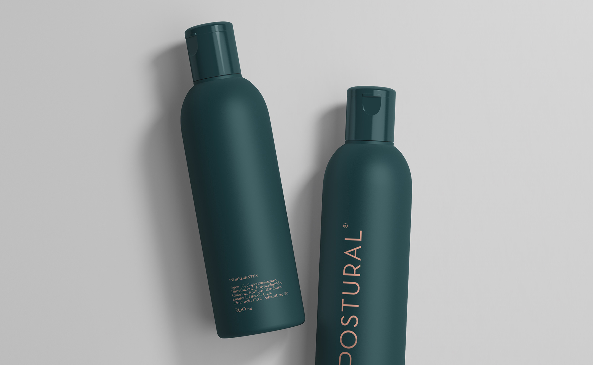 Diseño y desarrollo de identidad visual corporativa para Postural. Diseño de packaging.