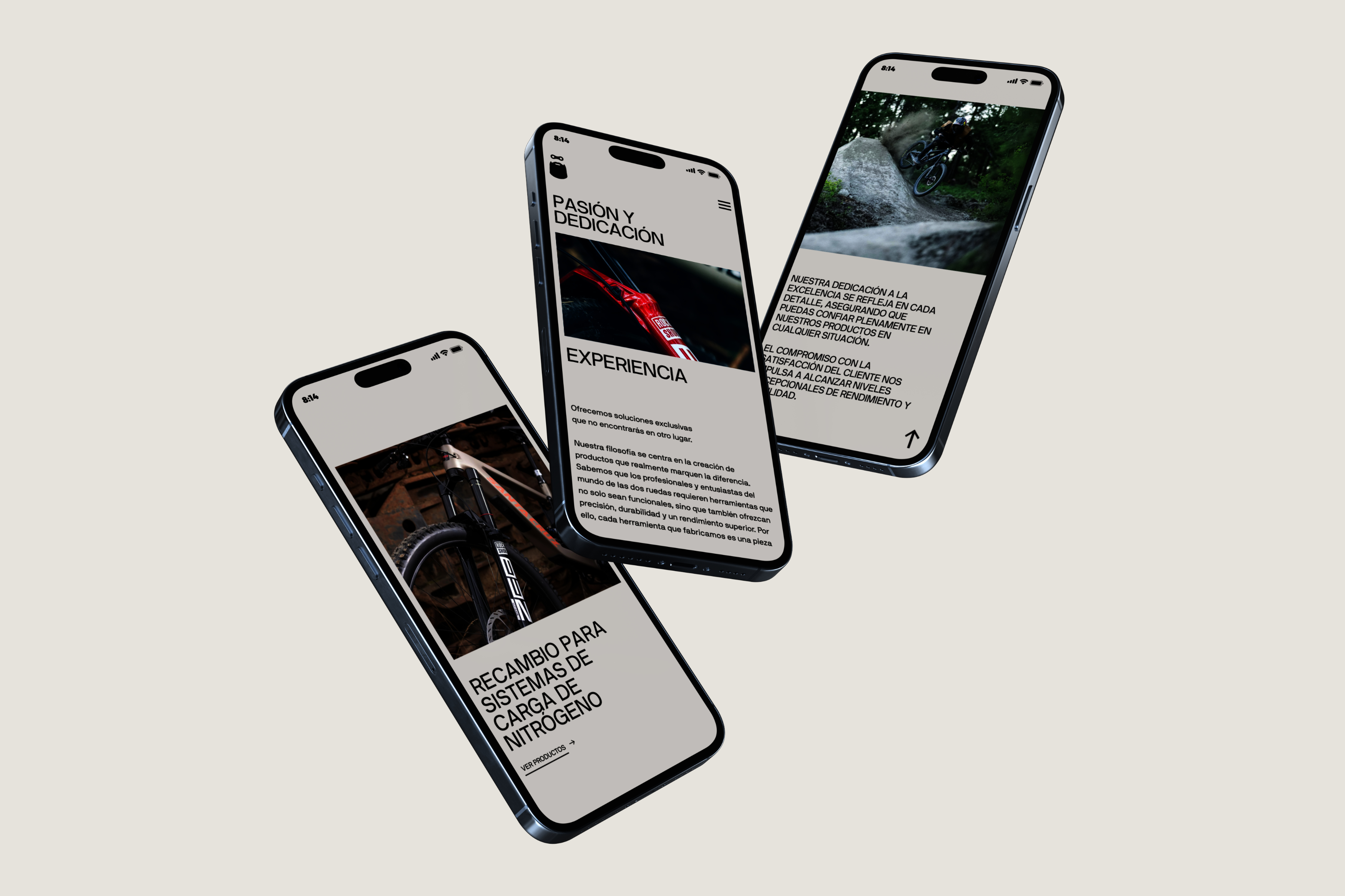 Diseño y desarrollo de website corporativo para Rosillo Tools. Detalle web sobre varis iPhones.