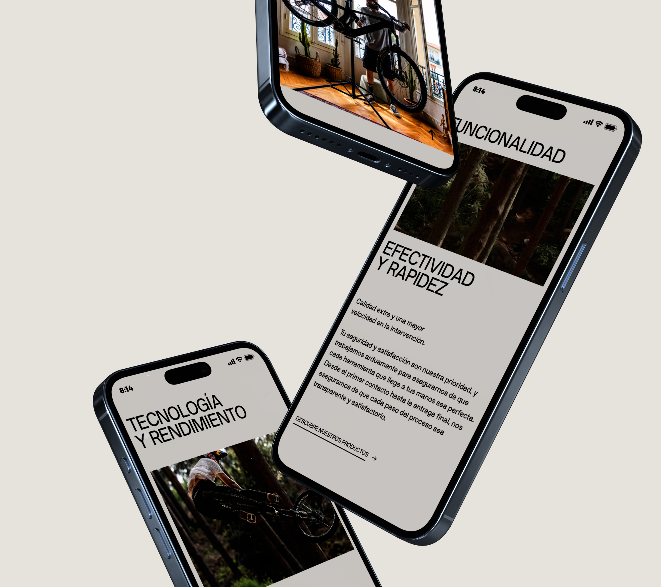 Diseño y desarrollo de website corporativo para Rosillo Tools. Vista website varios iPhones.